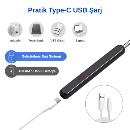 Kablosuz Wifi Kulak Temizleme Kamerası N7 Modeli 1296P HD